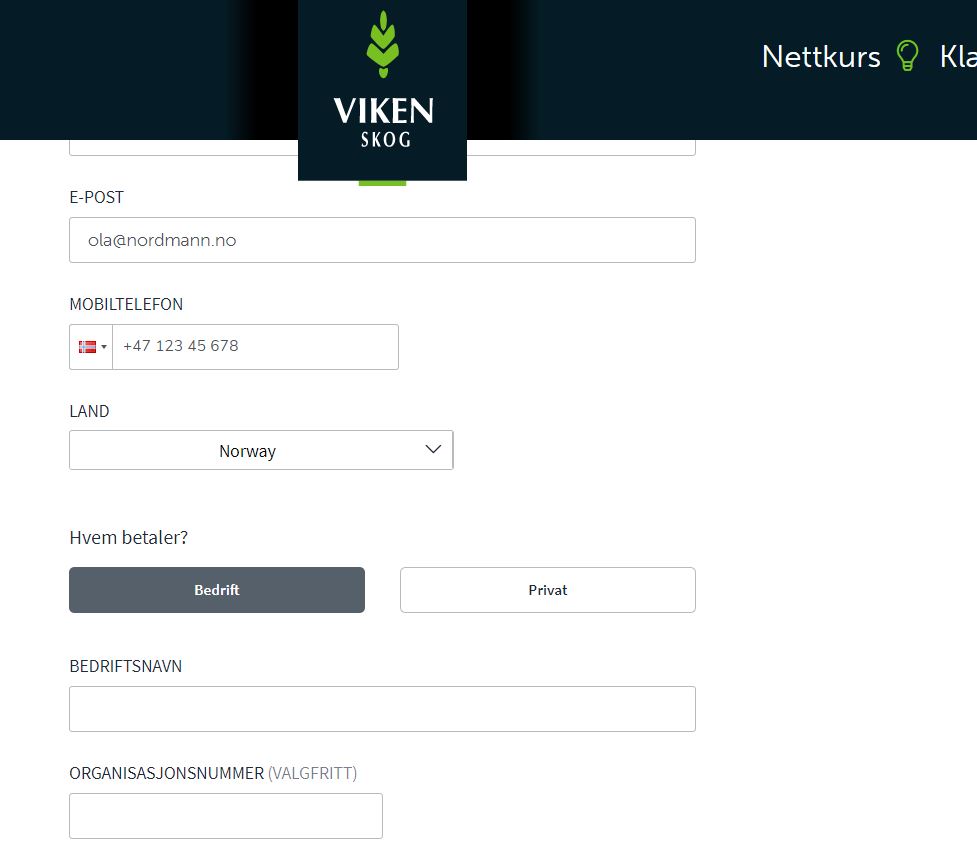 Viken skog online course